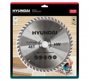 Пильный диск Hyundai 205209 255 мм по дереву