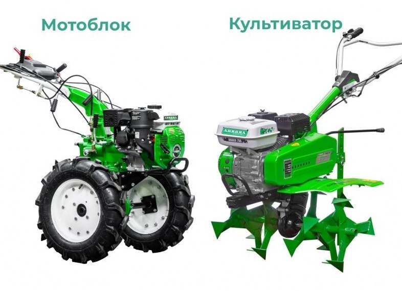 Виды мотоблоков