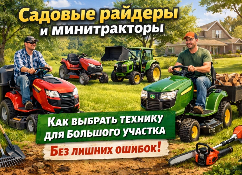 Как выбрать садовую технику для участка